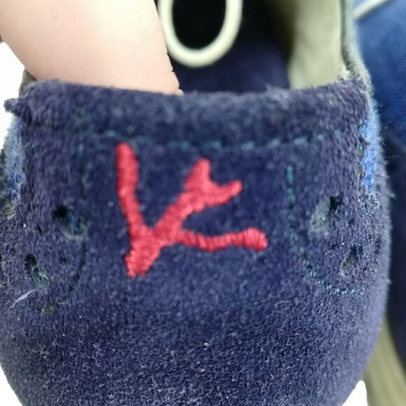 Isaia Napoli Blue Suede Brogues Oxford Loafers Size 6.5 US Mens 7.5 Womens 9.5 - Picture 8 of 13